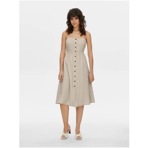 Beige Ladies Linen Dress JDY Say - Women