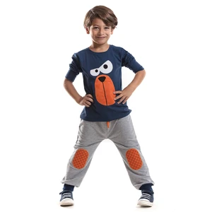 Denokids I'm Serious Boy T-shirt Trousers Suit