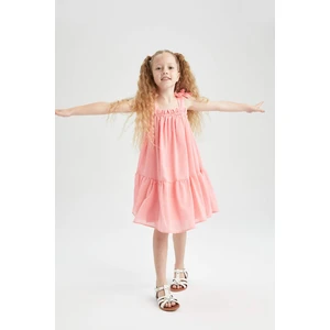 DEFACTO Girl's Strap Viscose Dress