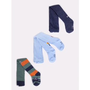 Yoclub Kids's Boys' Cotton Tights 3-Pack RAB-0003C-AA00-010