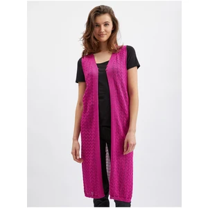 Orsay Pink Womens Sleeveless Cardigan - Women