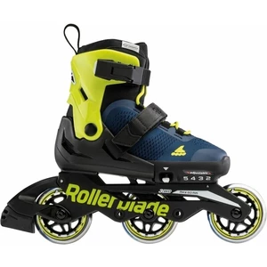 Rollerblade Microblade 3WD JR Blue Royal/Lime 28-32 Pattini in linea