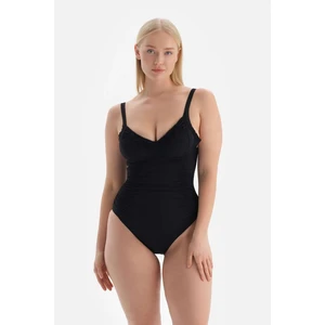Dagi Black Consolidating Swimsuit with Corset