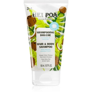 Hei Poa Organic Coconut Oil šampon s kokosovým olejem na tělo a vlasy 150 ml