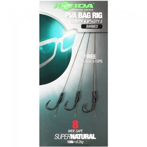 Korda návazec solidz pva rig wide gape barbed 18 lb 3 ks-háček 4