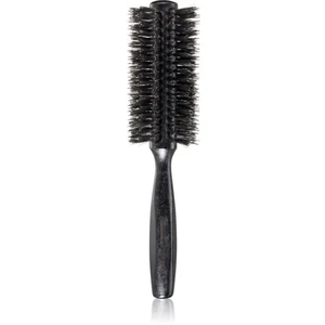 Janeke Black Line Tumbled Wood Hairbrush Ø 55mm kulatý kartáč na vlasy s nylonovými a kančími štětinami 1 ks