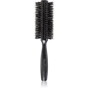 Janeke Black Line Tumbled Wood Hairbrush Ø 55mm guľatá kefa na vlasy so štetinami z nylonu a diviaka 1 ks