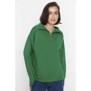 Trendyol Green Oversize Knitwear Sweater