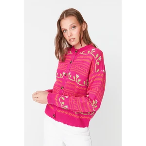 Trendyol Fuchsia Floral Knitwear Hrka