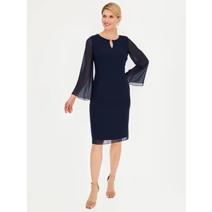 Potis & Verso Woman's Dress Gabriella Navy Blue