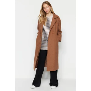 Trendyol Brown Single Button Coat