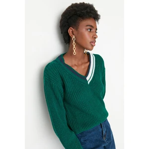 Trendyol Sweater - Green - Regular fit