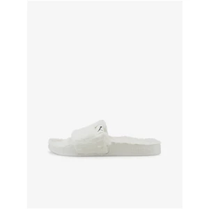 White Women's Slippers with Artificial Fur Puma - Women