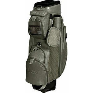 Jucad Style Dark Green/Leather Optic Cart Bag