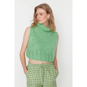 Trendyol Sweater Vest - Green - Regular fit