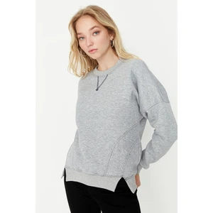 Trendyol Sweatshirt - Gray - Regular fit