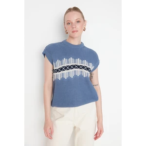 Trendyol Sweater Vest - Blue - Regular fit