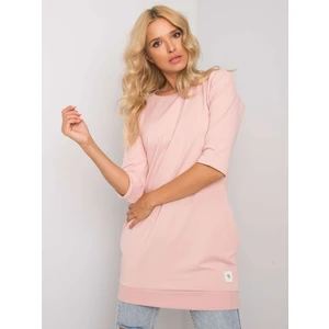 Dusty pink women's long sweatshirt