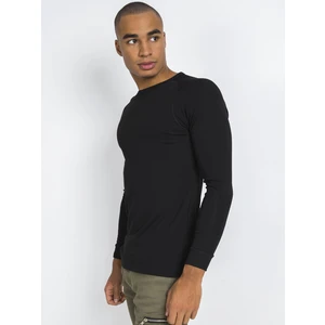 Black men's thermal sweatshirt