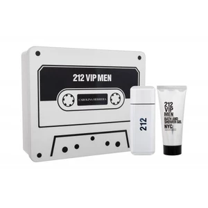 Carolina Herrera 212 VIP Men dárková kazeta toaletní voda 100 ml + sprchový gel 100 ml pro muže