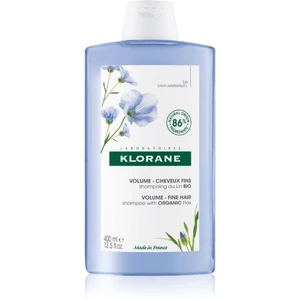 Klorane Flax Fiber Bio šampón pre jemné vlasy bez objemu 400 ml