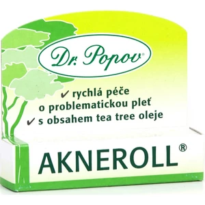 Dr. Popov Akneroll s obsahem tea tree lokální péče proti nedokonalostem aknózní pleti 6 ml