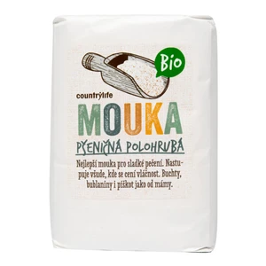 Country Life Mouka pšeničná polohrubá BIO 1 kg