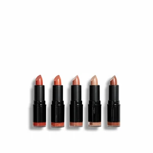 Revolution PRO Lipstick Collection saténová rtěnka dárková sada odstín Burnt Nudes 5x3,2 g