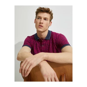 Koton Polo T-shirt - Purple - Regular fit