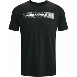Under Armour Men's UA Camo Chest Stripe Short Sleeve Black/White L