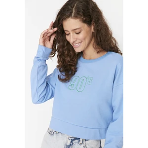 Trendyol Sweatshirt - Blau - Regular fit