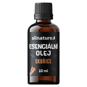 Allnature Esenciální olej skořice esenciální vonný olej s povzbuzujícím účinkem 10 ml