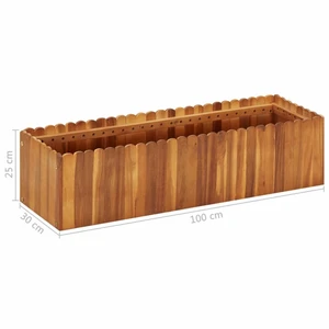 Zahradní truhlík akáciové dřevo Dekorhome 100x30x25 cm,Zahradní truhlík akáciové dřevo Dekorhome 100x30x25 cm