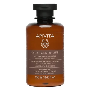 Apivita Holistic Hair Care White Willow & Propolis šampón proti lupinám pre mastné vlasy 250 ml