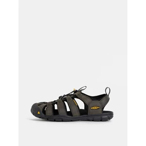 KEEN Clearwater CNX Leather M Pánské sandály KEN1201079402 magnet/black 425