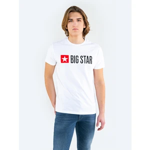 Big Star Man's T-shirt_ss T-shirt 151997 Cream Knitted-101