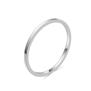 MOISS Minimalistický strieborný prsteň R0002020 53 mm