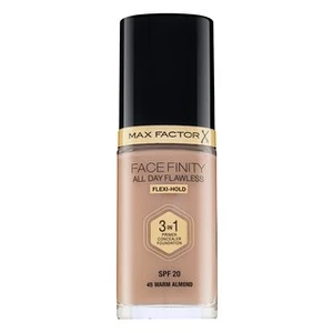 Max Factor Facefinity All Day Flawless Flexi-Hold 3in1 Primer Concealer Foundation SPF20 45 tekutý make-up 3v1 30 ml