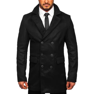 Čierny pánsky zimný kabát Bolf 79B3-073