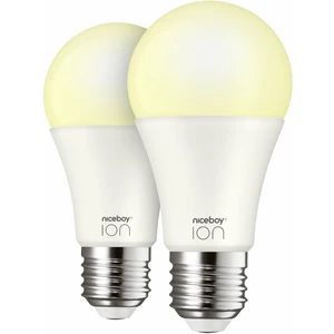 Inteligentná žiarovka Niceboy ION SmartBulb Ambient E27, 9W, 2ks (SA-E27-set) inteligentná žiarovka LED • príkon 9 W • nastavenie teploty, bielej a ja