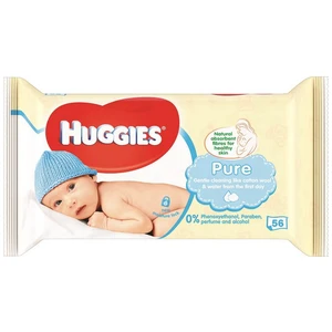 HUGGIES Single Pure, 56 ks - vlhčené obrúsky