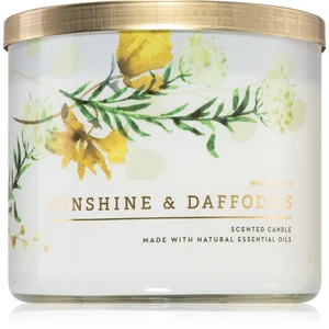 Bath & Body Works Sunshine and Daffodils vonná sviečka s esenciálnymi olejmi 411 g