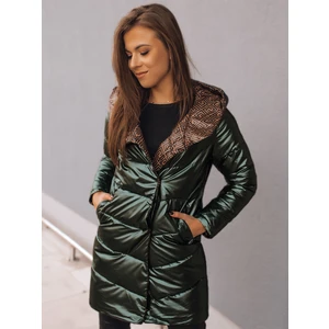 Women's double-sided jacket DELSY LONG green Dstreet