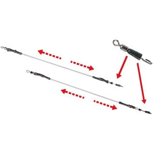 Filfishing feeder guma links and quick change swivel