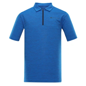 Men's quick-drying polo shirt ALPINE PRO DONN electric blue lemonade