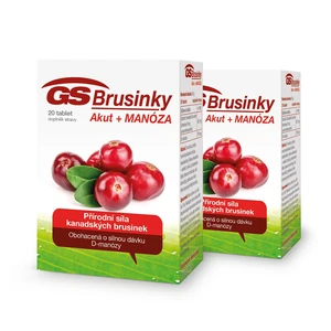 GS Brusinky Akut + manosa, 20 tablet