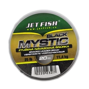 Jet fish návazcová šňůra black mystic 20 m 25 lb barva black
