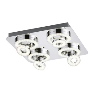 LeuchtenDirekt LOLAsmart-TIM 14662-17 LED stropné svietidlo chróm   stmievateľné 