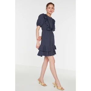 Trendyol Navy Blue Ruffle Dress