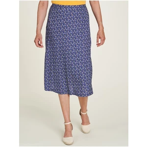 Purple Women's Patterned Midi Skirt Tranquillo - Women